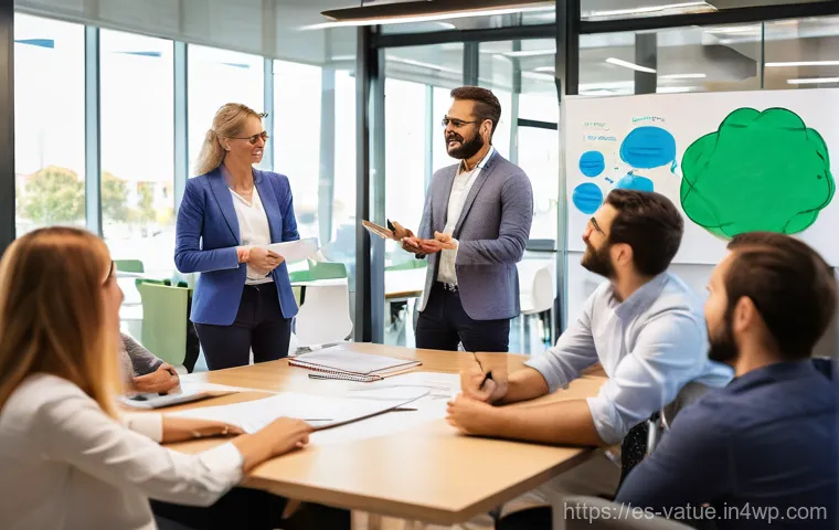 가치 기반 우선순위화와 이해관계자 협상 - **The Art of Negotiation: Crafting Win-Win Agreements in Barcelona**
    "Two business professionals...